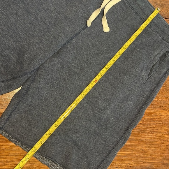 Aeropostale Blue Sweatpant Knit Shorts Pull On drawstring Elastic waist Large - Picture 6 of 7